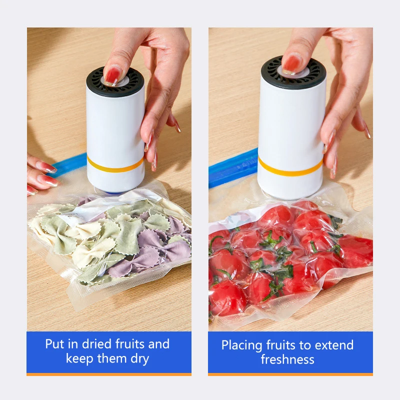 Vacuum Sealer Mini 10pcs Reusable Food Storage Bags Vacuum Bag Food Air Compressed Bag Ziplock Freezer Bags for Kitchen fresh keeping bags plastic food storage bags vacuum seal bags plastic zip lock bags vacuum bags food storage bags