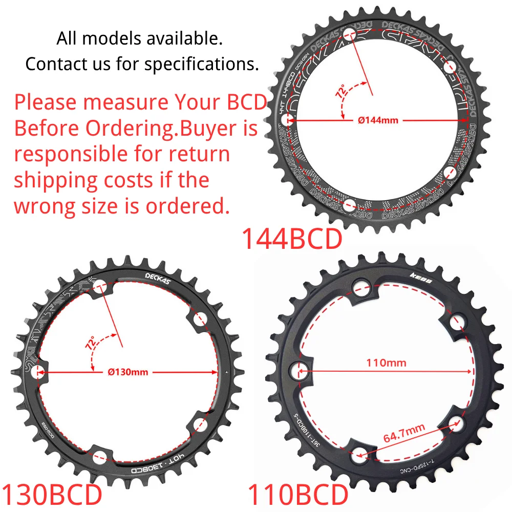 DECKAS 110BCD Chainring 36T-52T Bicycle Chainwheel