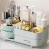 Makeup Organizer Countertop with Drawers 360 Rotating Makeup Brush Holder Large Capacity Skincare Organizer for Vanity Desk 1