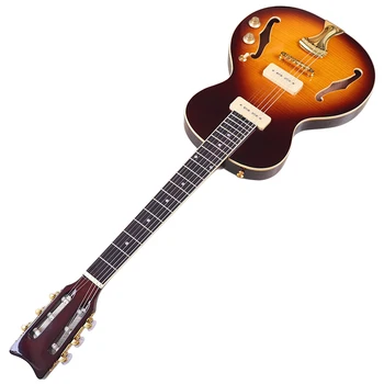 Flame Maple F-Hole Guitar 1