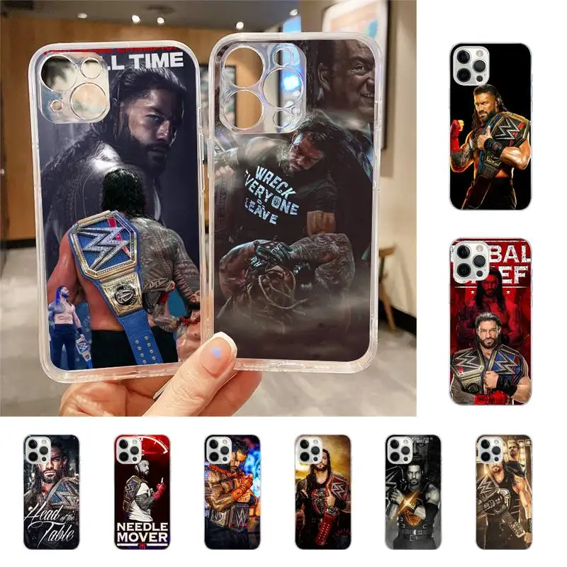 Wrestling Star Roman Overs Custodia Per Telefono Per Iphone 7 8 Plus X Xr Xs 11 12 13 Se2020 Mini Mobile Iphone 14 Pro Max Case