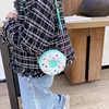 Round Donut Crossbody Bag Child Child Girl Children Shoulder Bag Adjustable Strap Vacation Travel Rainbow Printed Pocket Package 6