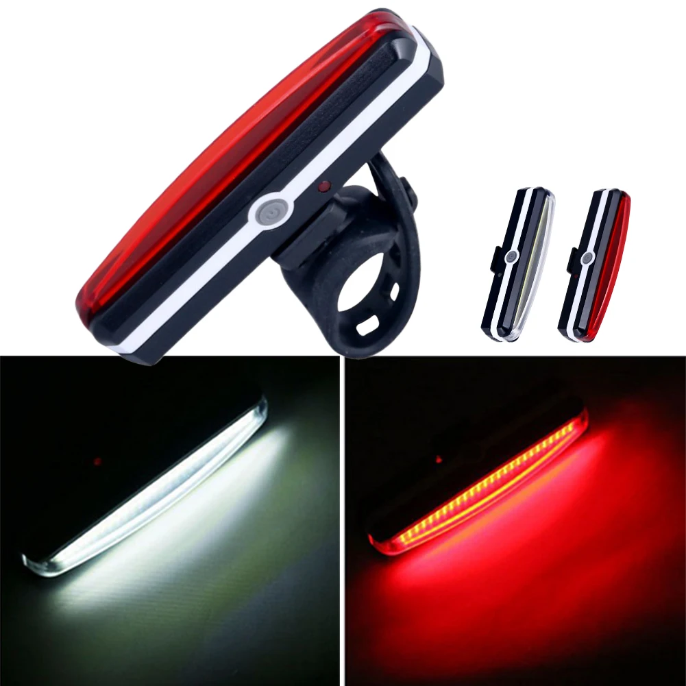 

Bike Light USB Rechargeable 26-COB LED Rear Light 6 Modes Mountain Road Bike Taillight MTB Safety Warning Bicycle Rear Light