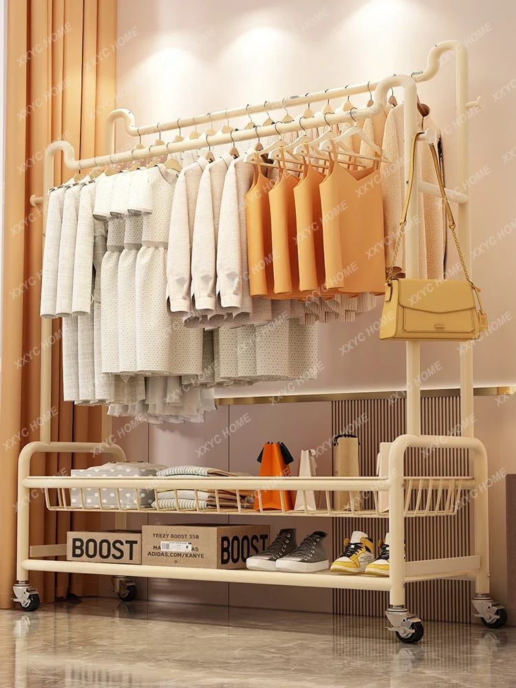 

Clothes Hanger Floor Bedroom Portable Balcony Hanger Simple
