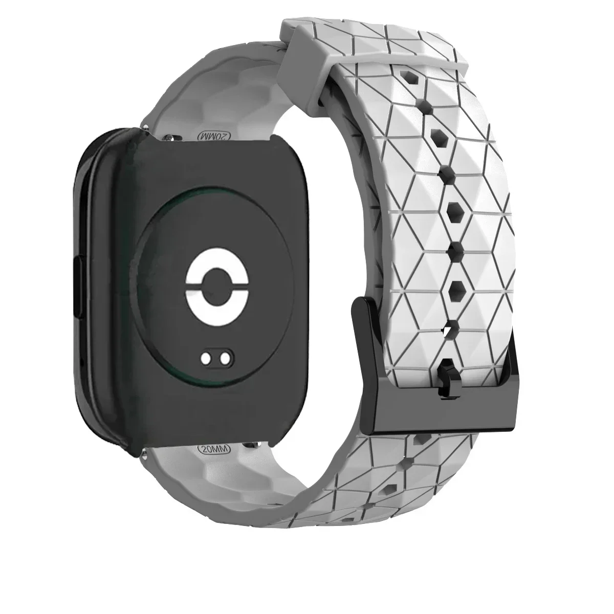 Silicone Sports Band with Soccer Print for Smartwatch Replacement Strap
