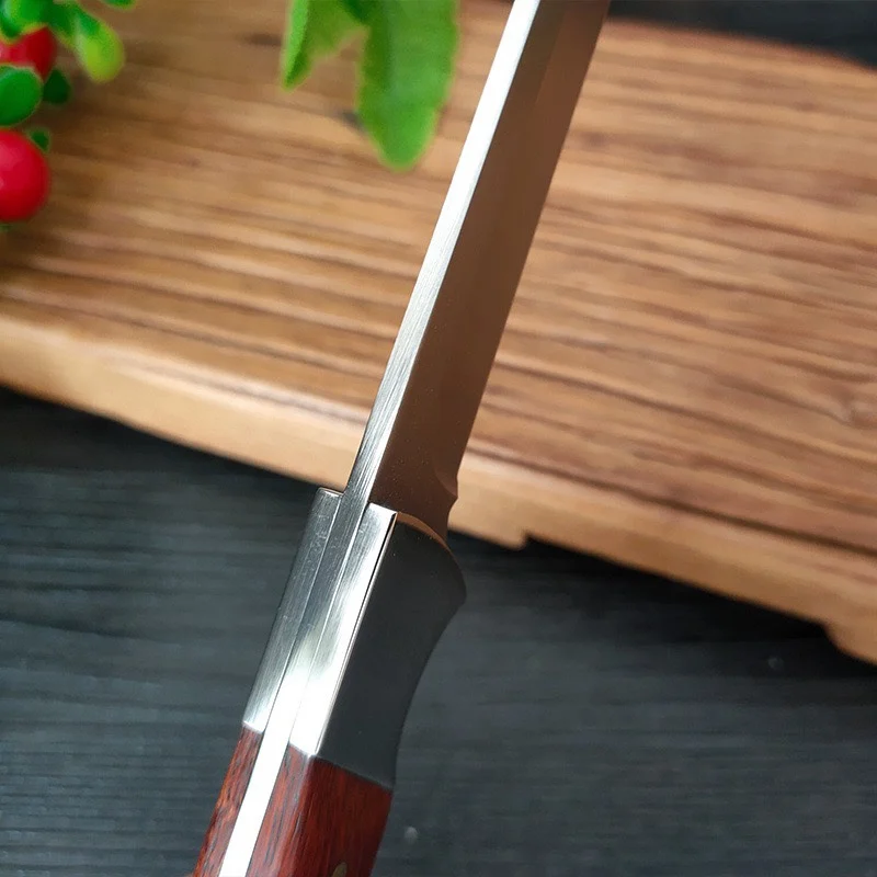 Boning Meat Cleaver Knife Stainless Steel Kitchen Mongolian Hand Meat Fruit Knife Roasted Whole Lamb Steak with Cover