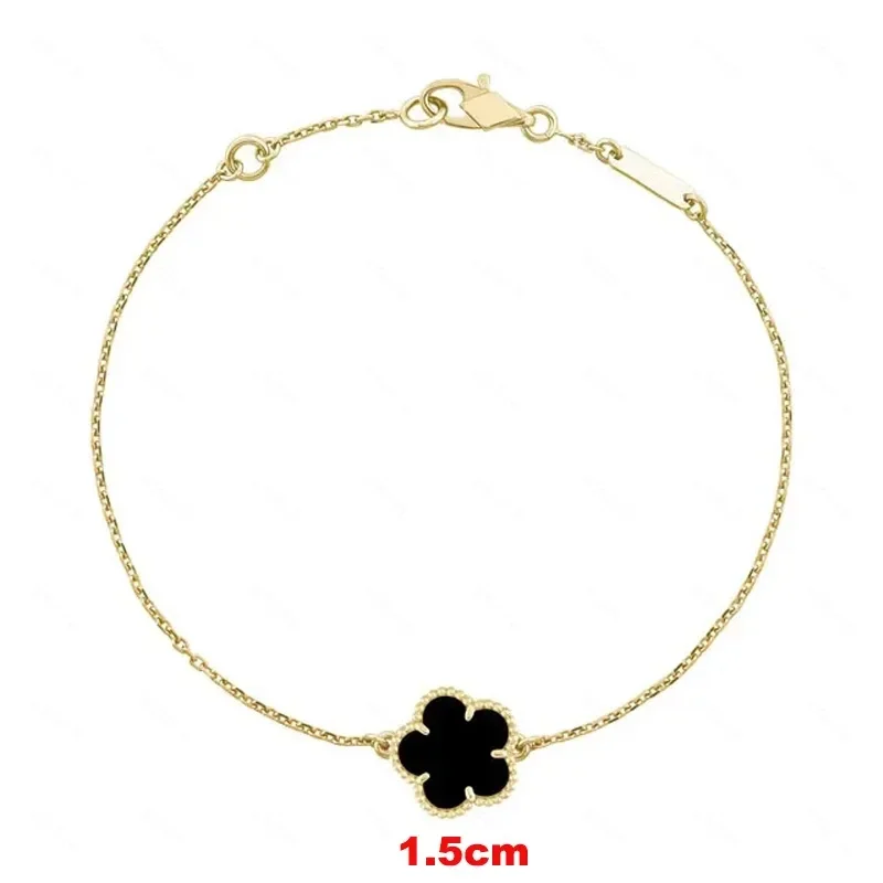 CY 2024 Hot sale in Europe  Lucky Clover Four Leaf  Bracelet for Women five Leaf Classic Fashion Fine Jewelry Luxury Brand