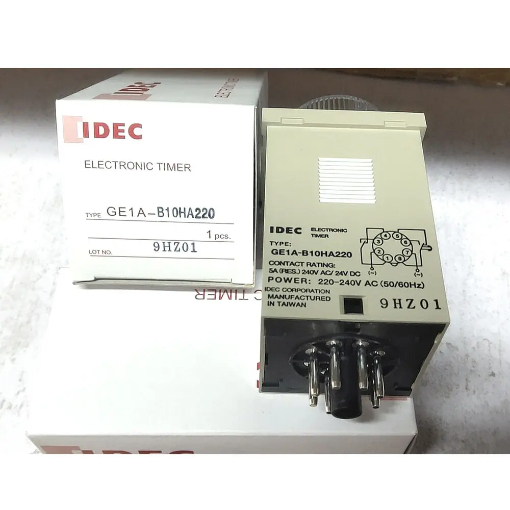 

IDEC GE1A-B10HA220 Timer 8-pin Plug-In DPDT 5A New 1PCSKd