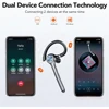 Bluetooth Headset with AI Noise Cancellation Mic and Mute Button,Bluetooth 5.3 Wireless Earpiece for Driving/Business/Office 2