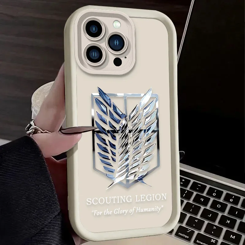 Attack On Titan Logo Soft Silicone Phone Case Cover