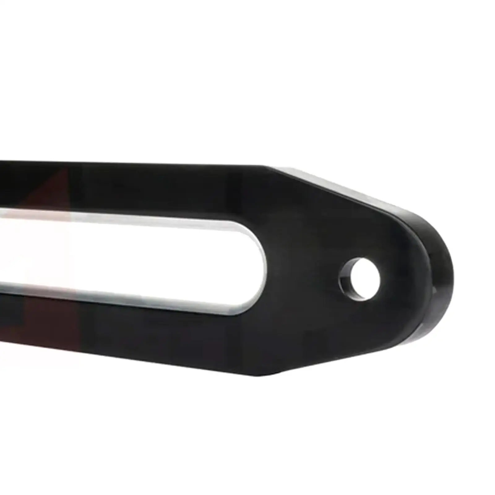 Generic Hawse Fairlead Aluminum Alloy for Synthetic Winch Rope Cable Guide ATV UTV Sturdy Universal,Easy Installation,Black