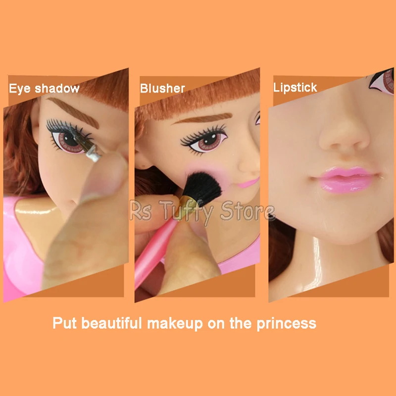 Girls Fashion Princess Makeup Doll Head Toy - China DIY Makeup Doll and Doll  Head for Kids price