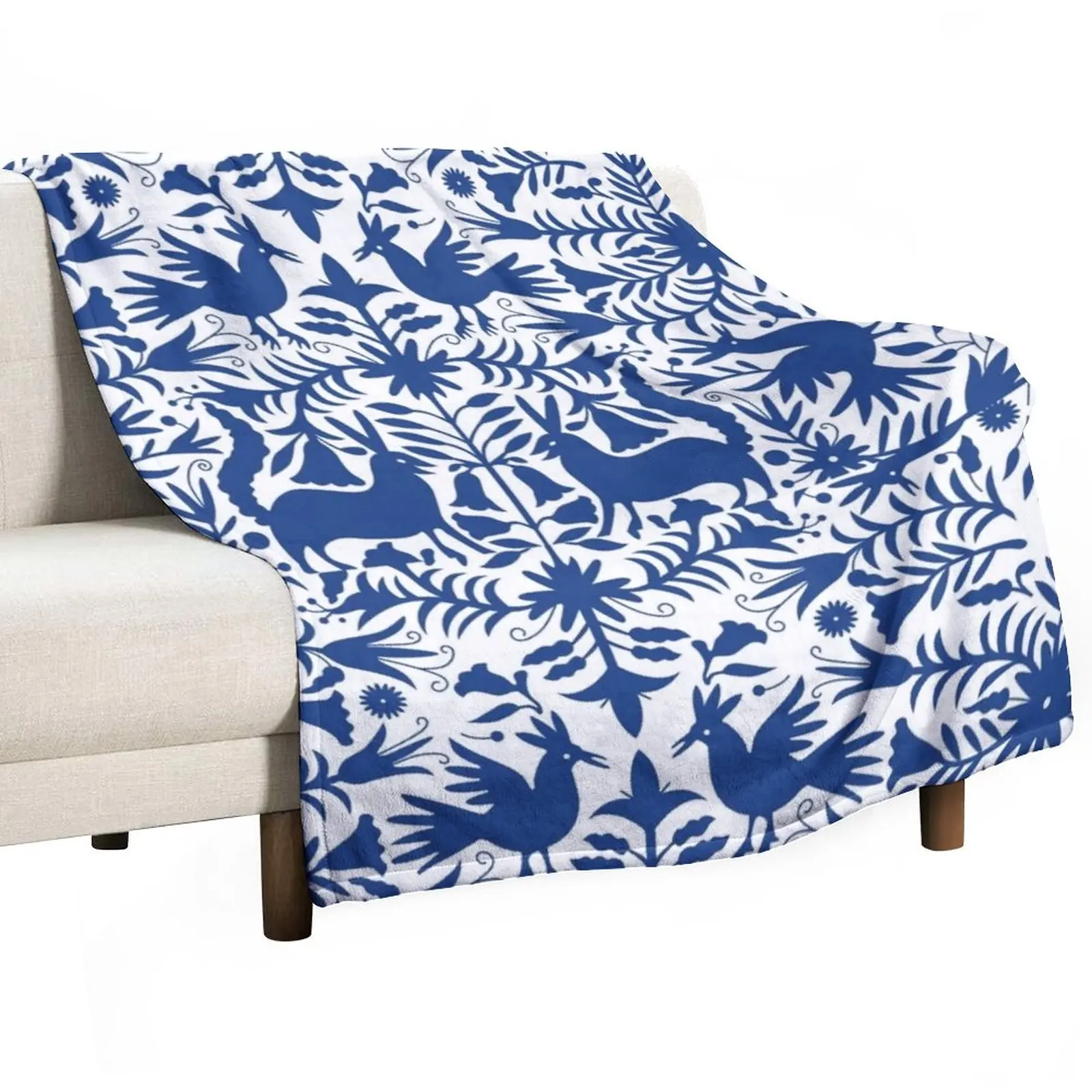 

Otomi Blue Throw Blanket Blankets For Baby Polar blanket wednesday Luxury Throw Blanket