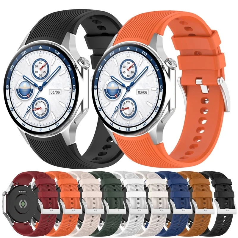 Enhanced Silicone Sport Strap - No Gap Design, Replaceable Wristband Bracelet