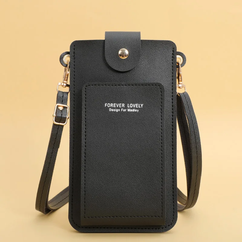Soft Women Bags Leather Wallets Touch Screen Cell Phone Purse Crossbody Shoulder Strap Handbag For Female Cheap Card Package 3