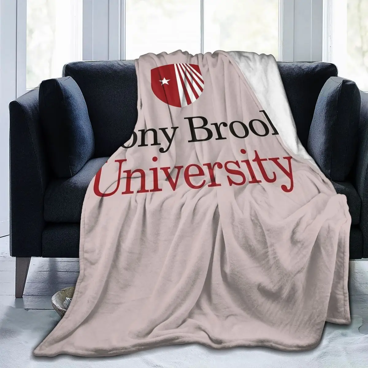 

Одеяло SUNY Stony Brook, современное теплое одеяло, подходящее для дивана, несколько стилей