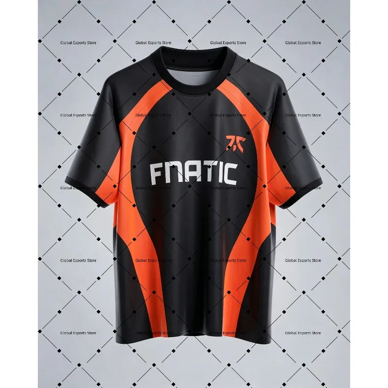 2026 Fnc ESports Club Team Trikot T-Shirt Digitaldruck-Muster Valorant LOL Csgo Kurzarm-T-Shirt