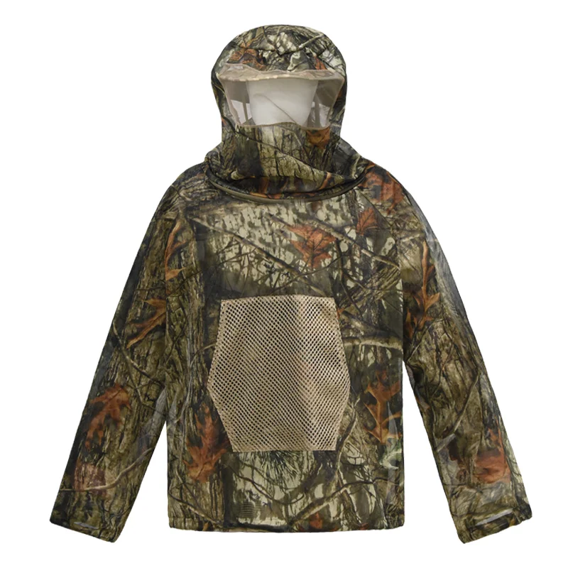 Camouflage Ghillie Suit Camouflage Clothing Adventure Camping Mountaineering Mesh Hooded Anti-mosquito Suit camouflage ghillie suit