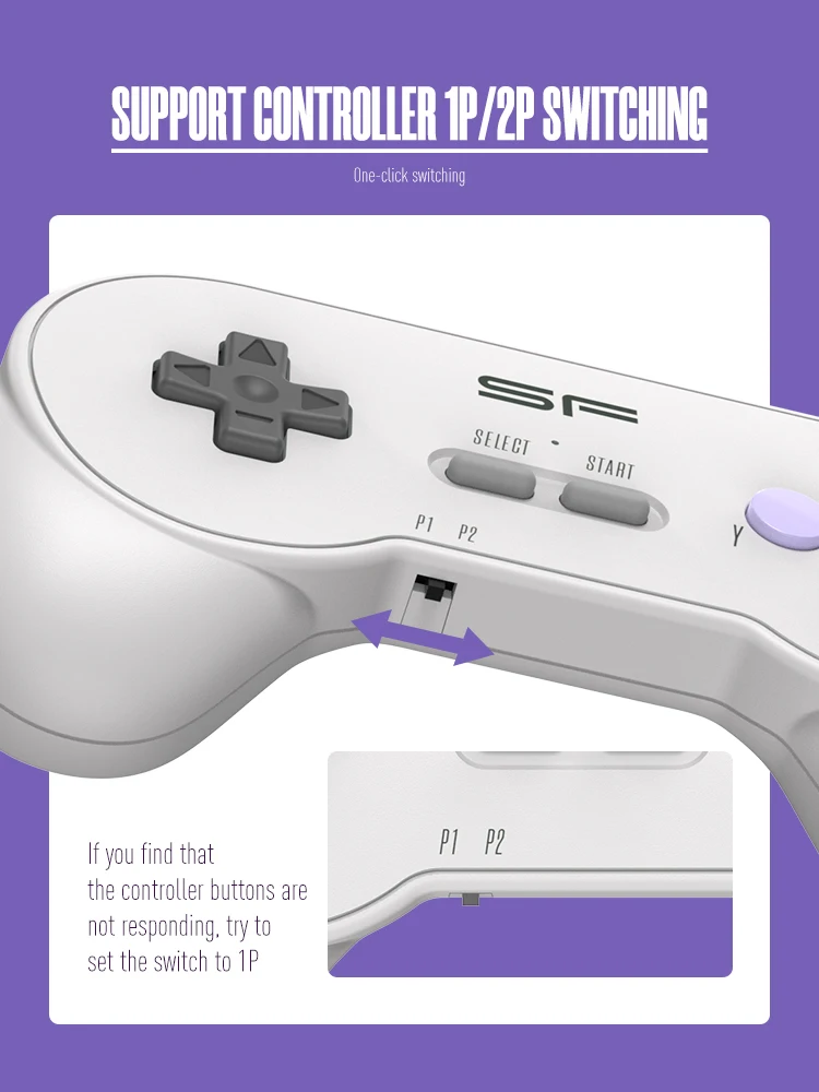 USB Wireless Handheld TV Video Console 3000 Games For SFC Retro Dendy