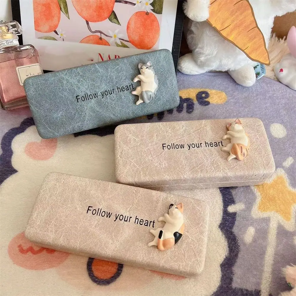 

Cream Color Cat Sunglasses Box Anti-scratch Eyeglasses Case Glasses Case Eyewear Case Eyeglasses Holder Eyeglasses Holder Daily