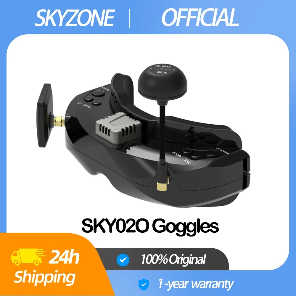 Fat Shark SKY02O FPV Goggles 640x400 OLED SteadyView Receiver