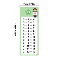 60 Pcs Mathematical Training Cards Maths Table for Kids Self Check Classroom Home Learning Aids Teacher Teaching Aids Montessori 2