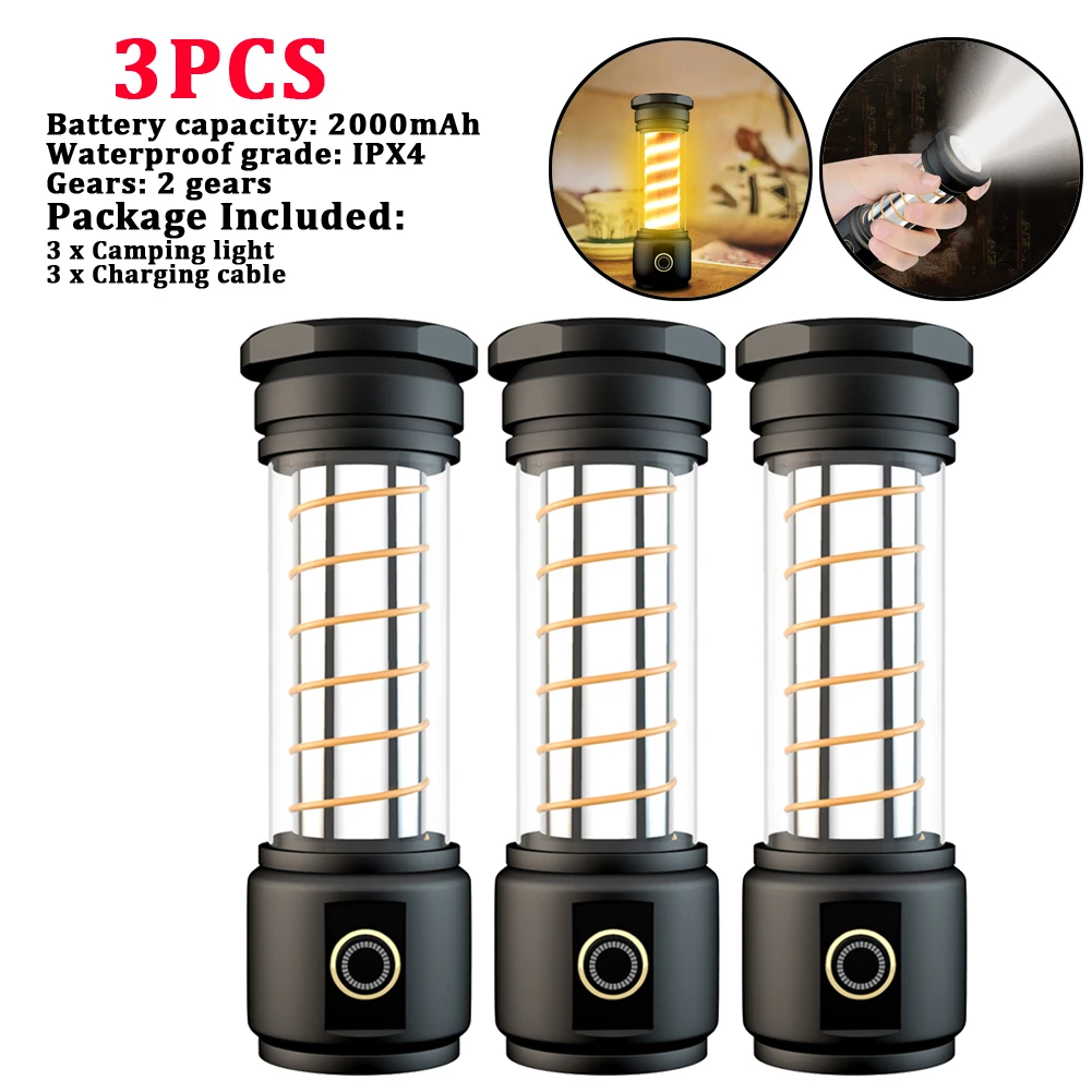 3pcs Camping Lamp
