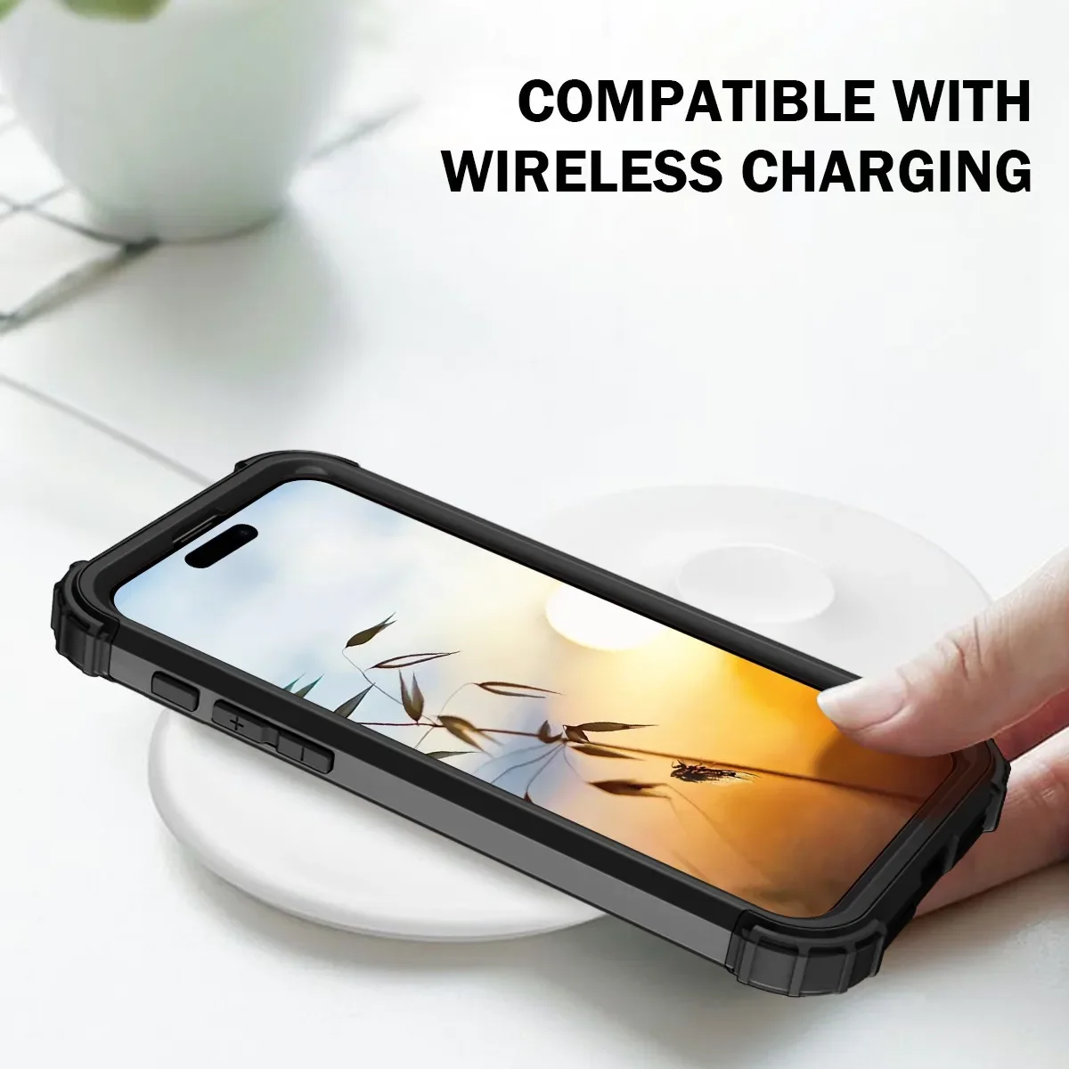 Ultimate 3-in-1 Heavy Duty Shockproof Phone Case - Soft Silicone & Hard Plastic Back Cover