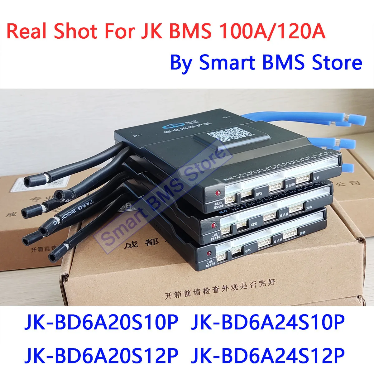 JK BMS Jikong 100A 120A Active Balance JK-BD6A20S10P BD6A24S10P BD6A20S12P BD6A24S12P 8s 24V 24s Smart Bms 100 100S 100AMP 100AH