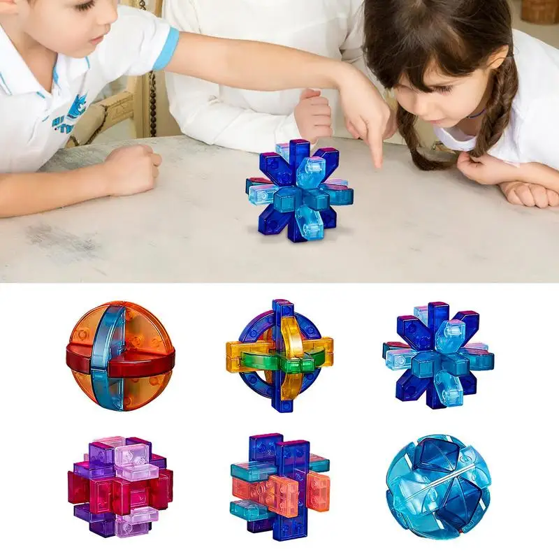 

Luban Lock Toys Brain Teaser Puzzles Unlock Interlocking 3D Puzzle IQ Test Toy Educational Toy Logic Puzzle For Kids Adults