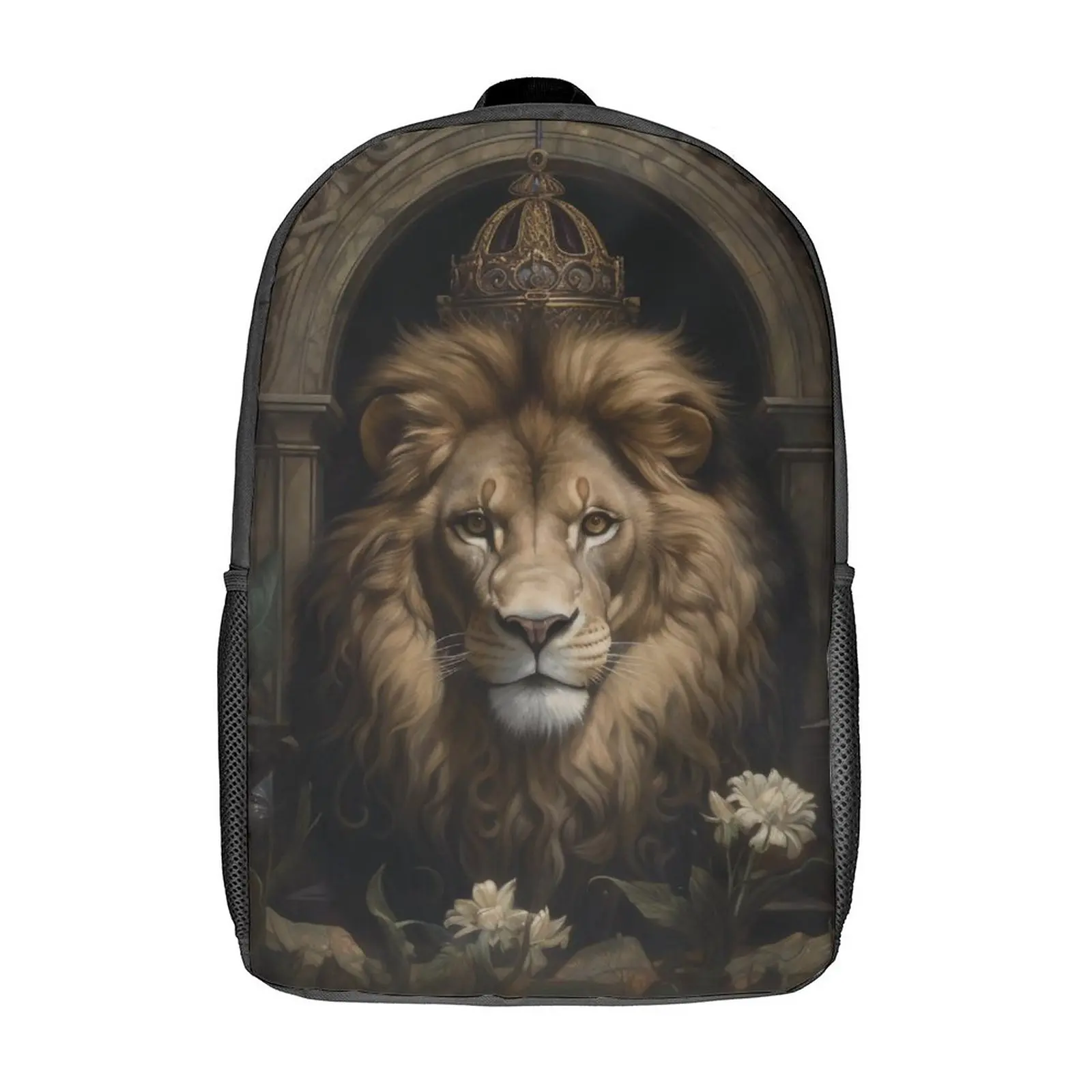 

Lion Backpack Mystic Victorian Style Sport Backpacks Women Novelty High School Bags High Quality Soft Rucksack