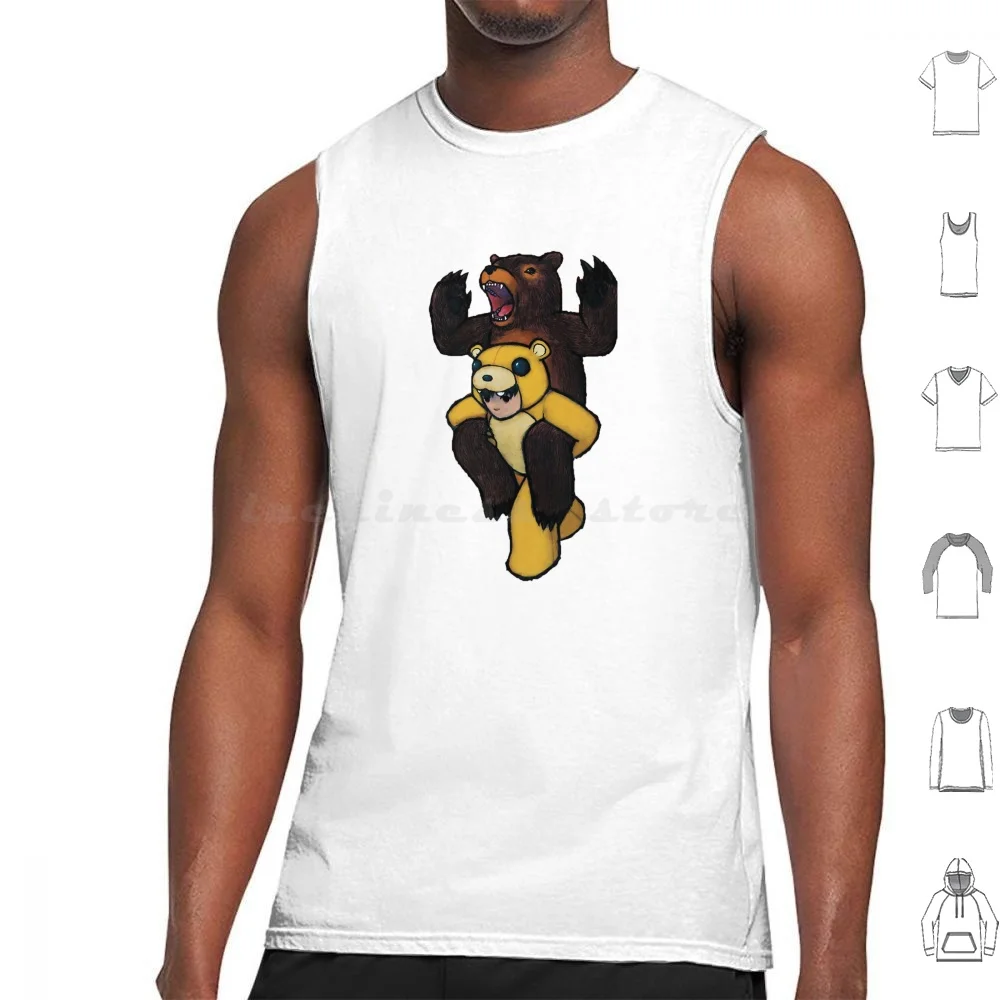 

Майка Gendong Beruang с принтом, альтернативный принт на хлопковом ремешке, с логотипом музыки для мальчиков