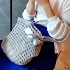 Gold Silver Handmade Yarn Metallic Yarn Hand Knitting Handbag Popular Same Style Skein Crochet Thread Glitter Hand-woven Yarn 5