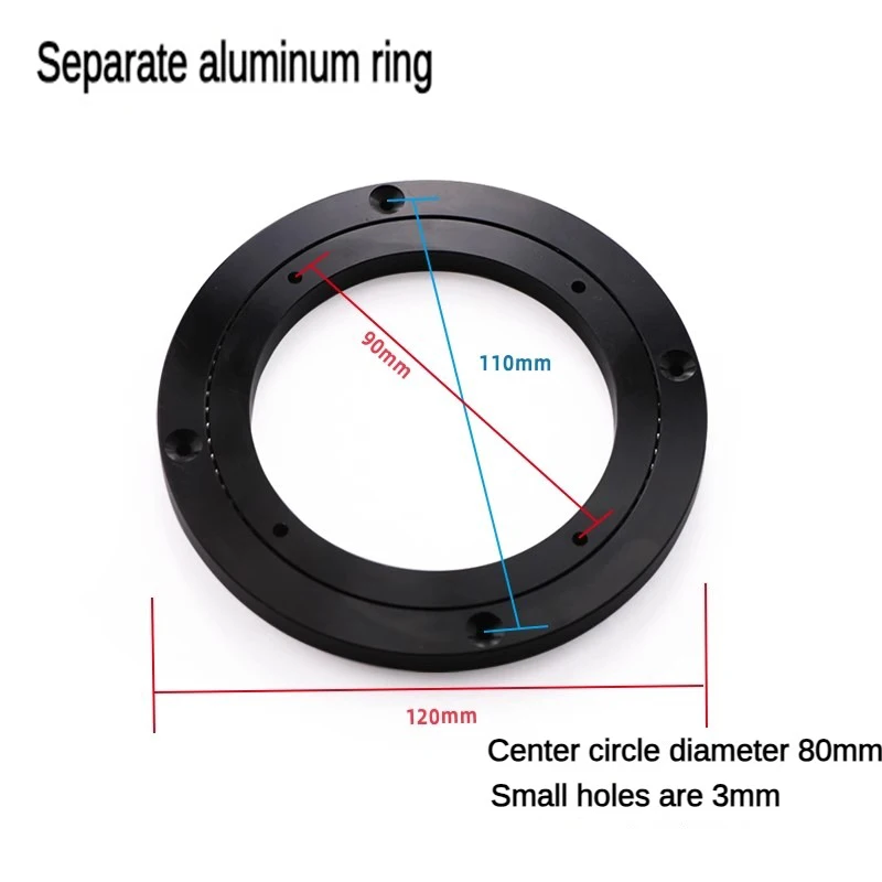 120mm Aluminum Ring for 1/2 DOF Robot Pan And Tilt Servo Control Bracket Sensor Mount For Arduino Robot DIY Kit Programmable Kit