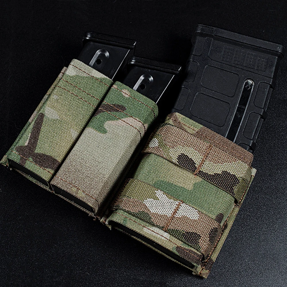 

Molle 5.56 Double 9mm MAG Pouch Kydex Wedge Insert KYWI Loop Inside Style Malice Strap Clip TMC Belt Magazine CS Airsoft Holster