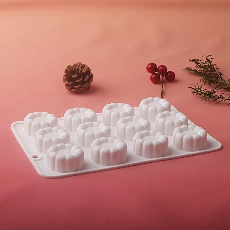 Square Flower Cake Mold for Mousse Desserts and Baking Non-Stick DIY Tool with Easy Release Perfect for Home Cake Decorating