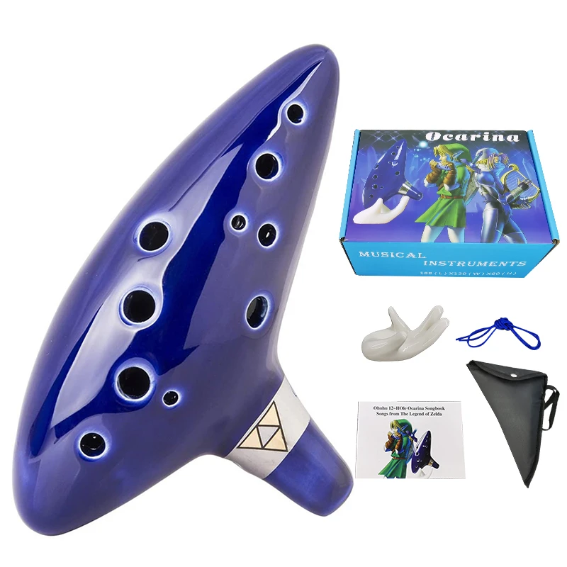 High Quality Sevenangel 12 Hole Ocarina Ceramic Alto C Legend Of
