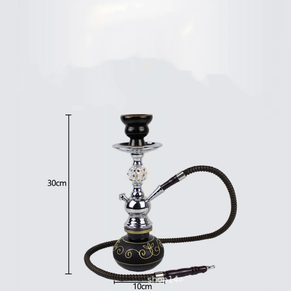 Double Tubes Shisha Hookah Glass Bottle Base Shisha Hookah High Quality For Bar Lounge Pipes
