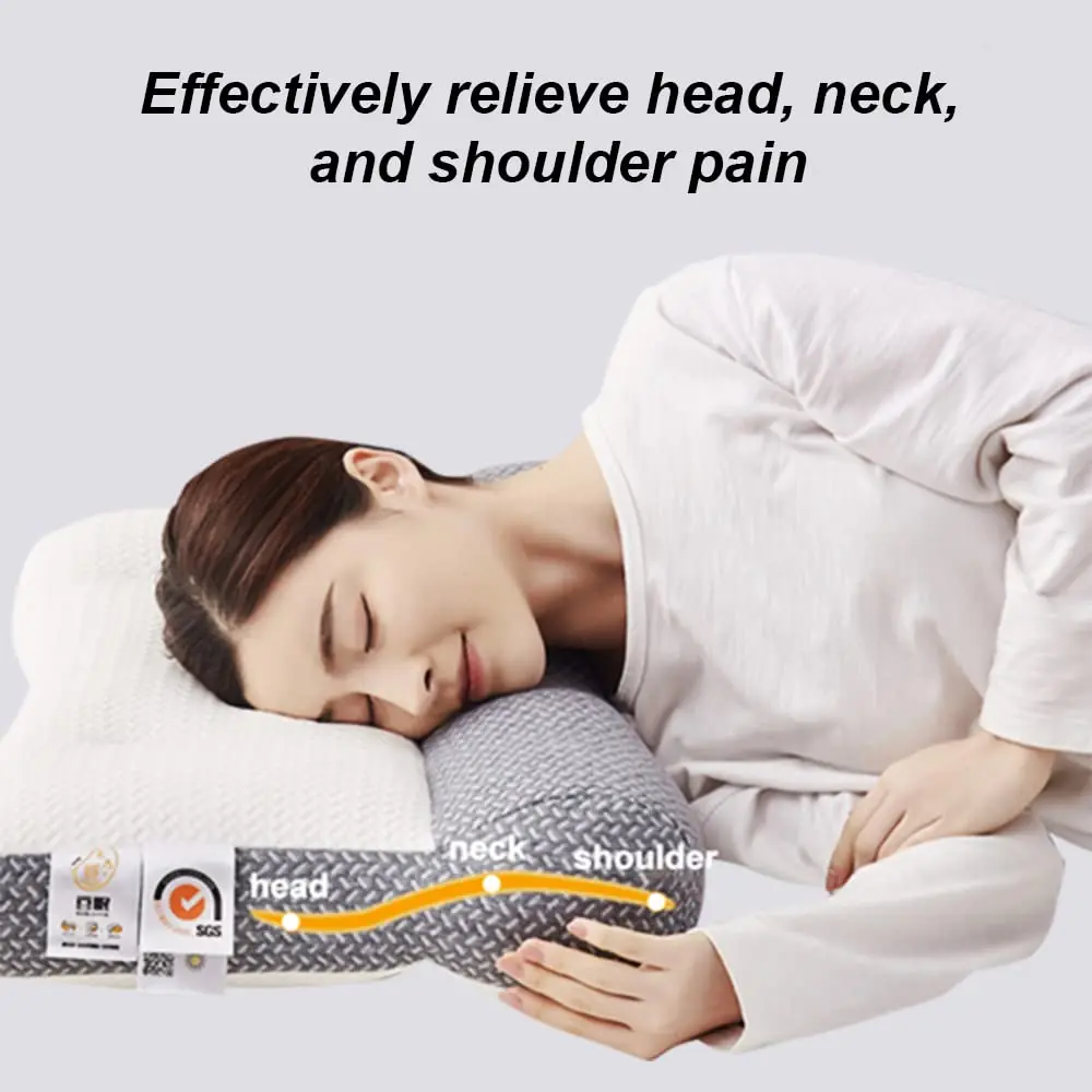 Cervical Neck Pillow Soy Fiber Filled Pillows For Sleeping Healthy