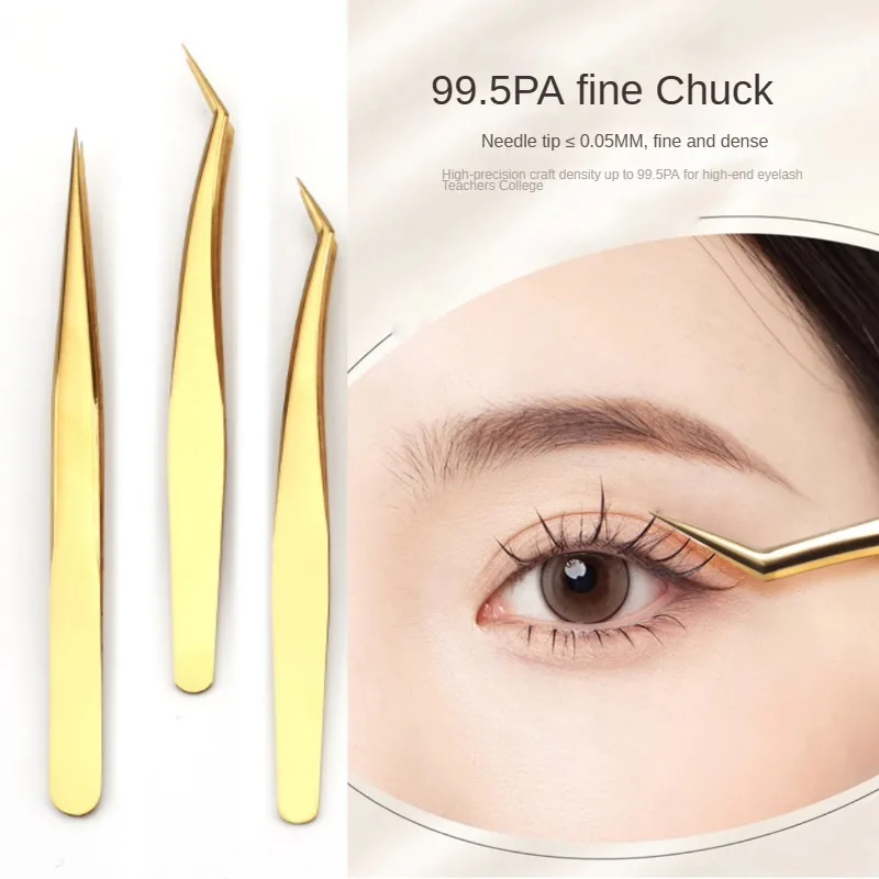

False Eyelash Tweezers For Fake Eyelashes Extensions Individual Curved Strip Lashes Eyebrow Hair Clip Tongs Nail Art Makeup Tool