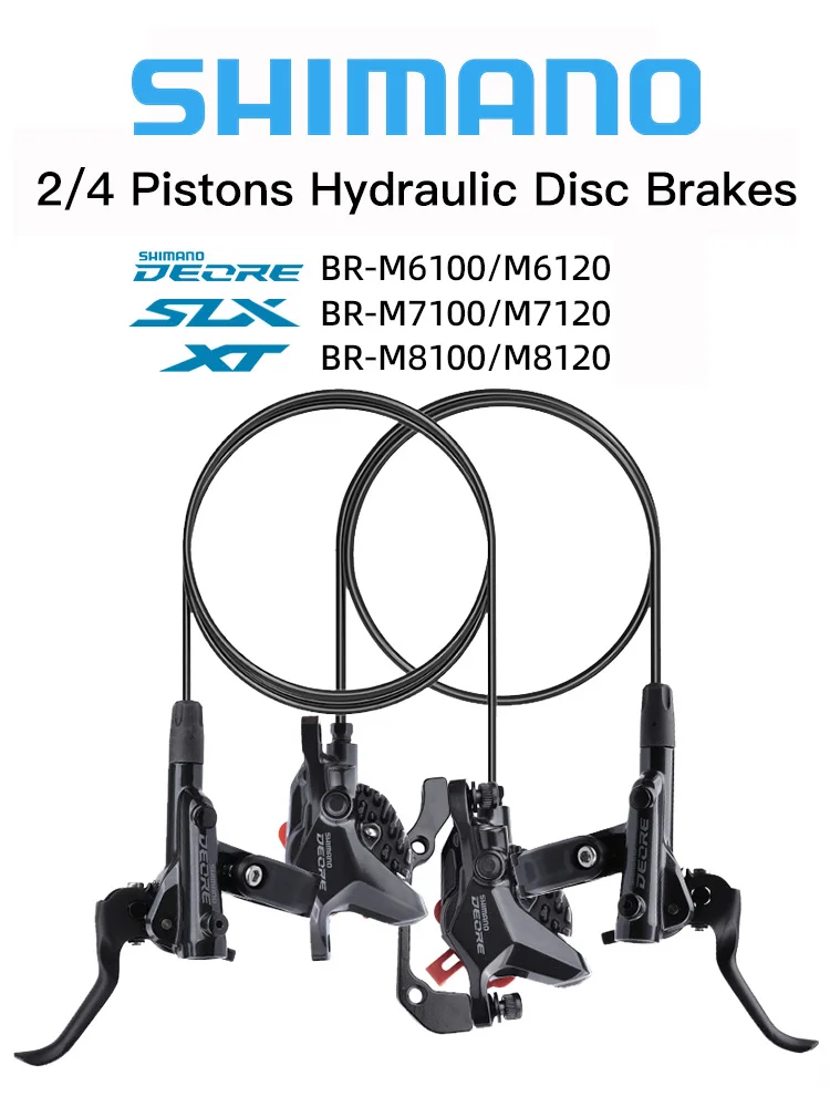 Bicycle Disc Brake Pads SHIMANO M6100 M7100 M8100 M8120 MTB Bicycle HYDRAULIC DISC BRAKES Pads 2 4 PISTON Front Rear Mountain Bike Deore XT SLX