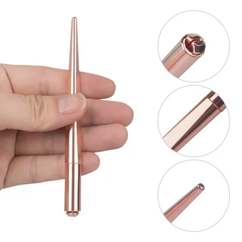 1pc nuovo Microblading sopracciglio labbra tatuaggio penna manuale metallo tatuaggio fatto a mano lama cosmetica porta aghi strumento PMU