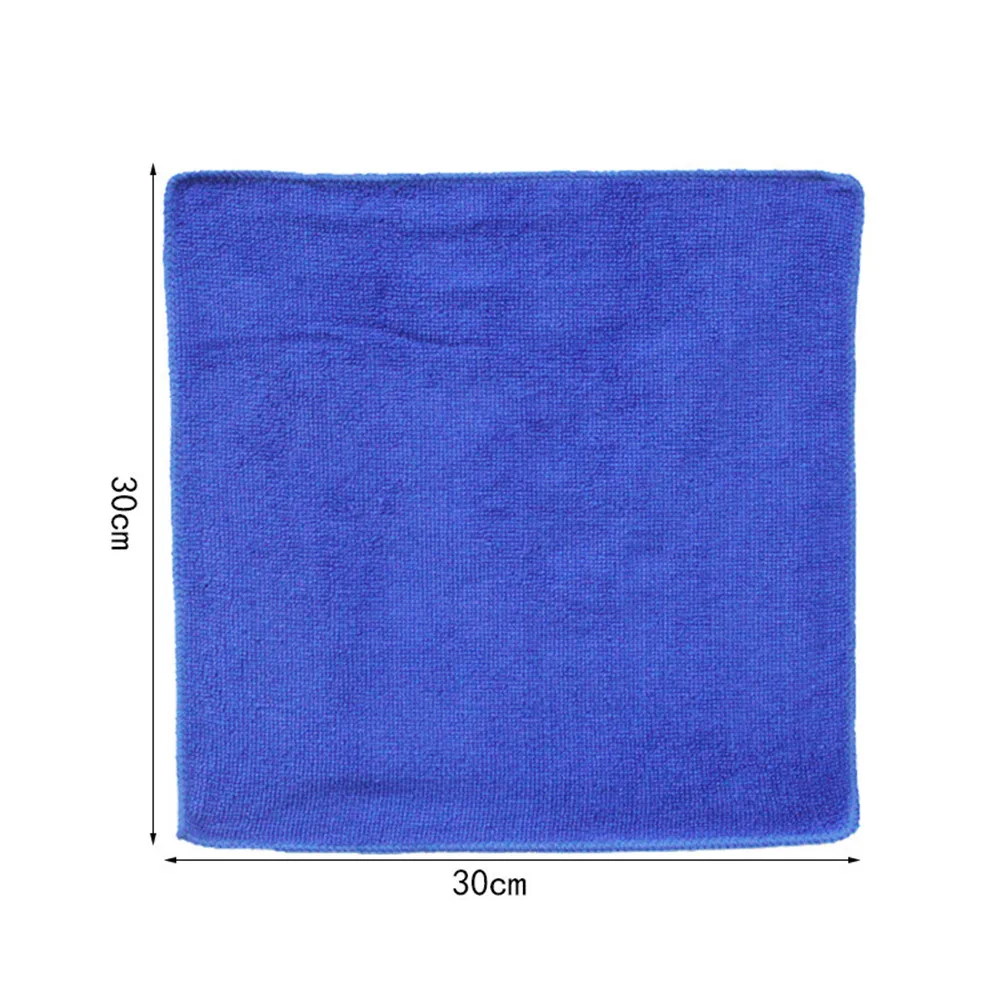 30x30CM Car Wash Microfiber Towel Car Cleaning Drying Cloth Automobile Motorcycle Washing Glass Household Cleaning Small Towel car wax