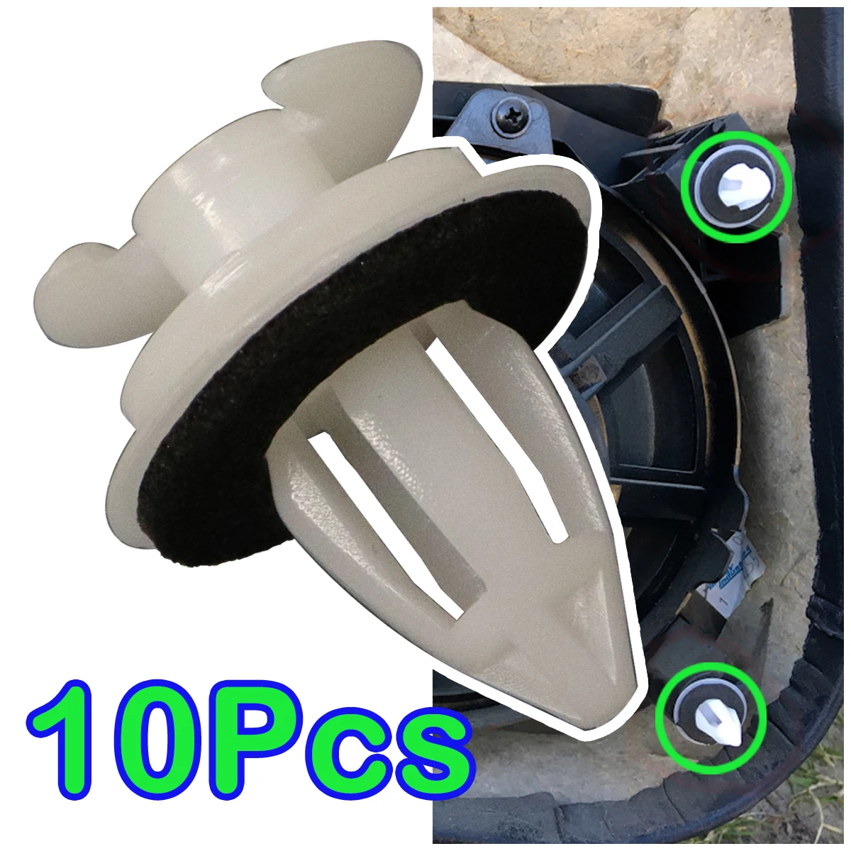 10PcsAntiRattleDoorCardInteriorPanelTrimClipsForBMWZ3Coupe