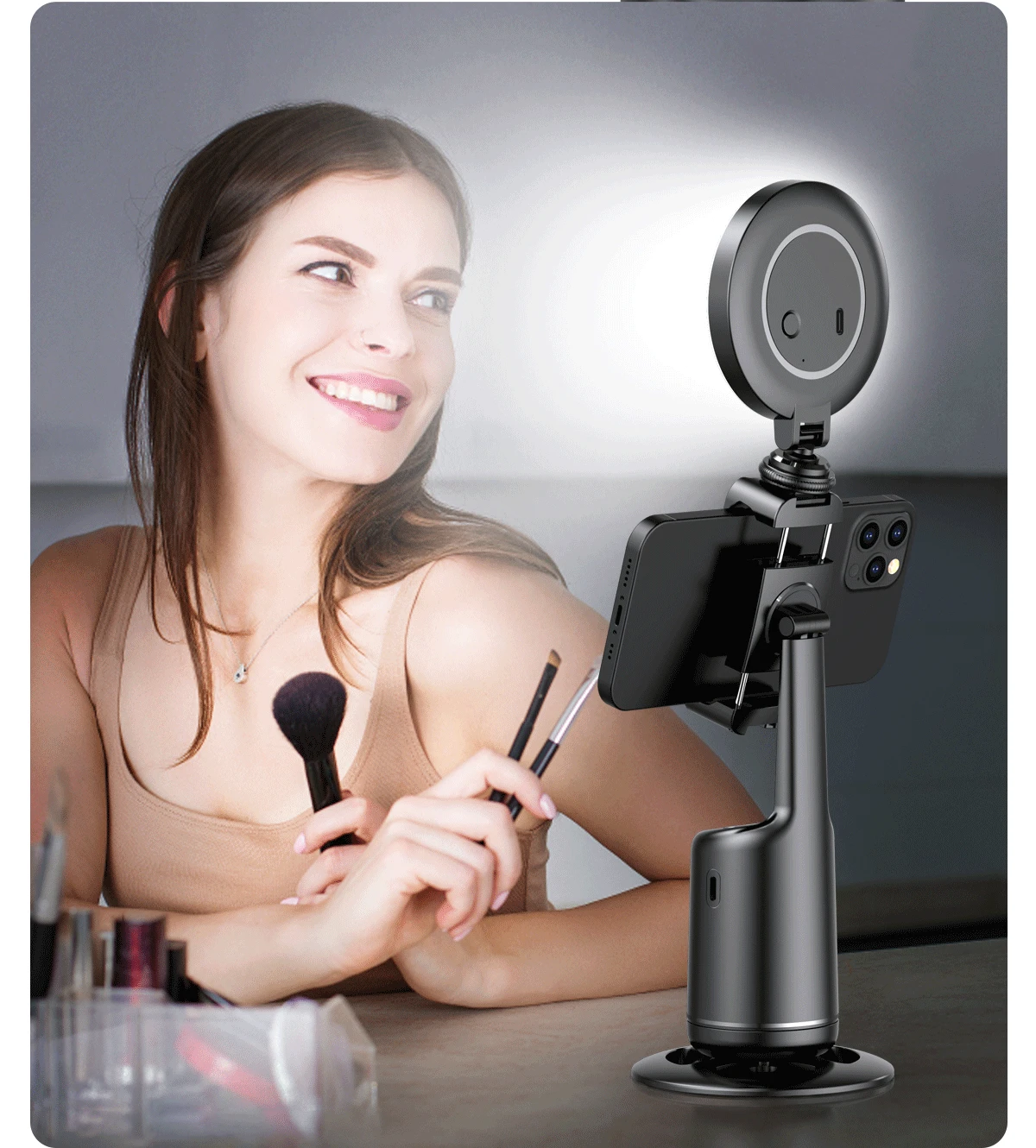 Description Picture 6 of itemW&O P01 Auto Tracking Mobile Phone Gimbal Stabilizer Handheld Selfie Stick for iPhone Iconic Brand Android IOS Smartphone Stand