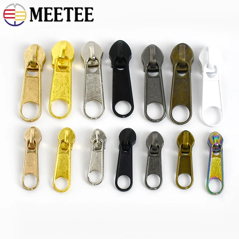 Zipper Slider 10/20/50Pcs 3# 5# Zipper Slider for Nylon Zips Clothes Bag Zippers Puller Jacket Coat Zip Head Repair Kit DIY Sewing Accessories