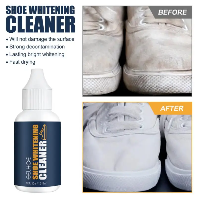 30ml Shoes Whitening Cleaner Removes Dirt And Yellow From Shoes Whitening Agent Efficient Cleaning Dirt And Dust Cleaner