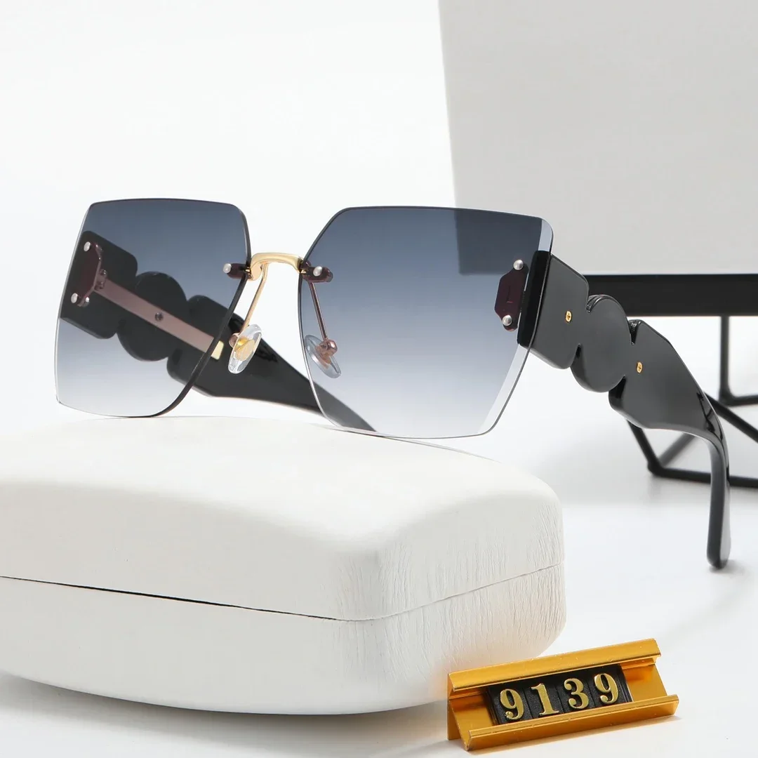 

Brand New Vintage Square Sunglasses Women Luxury Designer Big Frame Rimless Gradient Sun Glasses for Ladies Shopping Eyewear