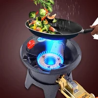 Commercial Use Hotel Table Gas Cooker LPG Type Restaurant Countertop Gas Stove Fierce Firepower Medium High Pressure Gas Cooktop 2