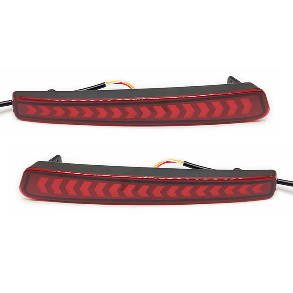 

2pcs Red Lens Arrowhead Style LED Rear Bumper Turn Signal Brake Tail Light Fit for Toyota Corolla LE/SE/XSE/L/SE Nightshade/XLE